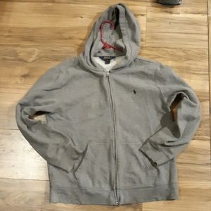 Polo Ralph Lauren Gray Zipper Hoodie.